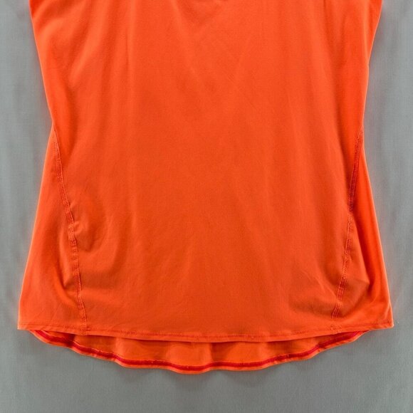 Athleta Top Size XS Chi Tank Scoop Neck Racerback Athletic Workout Neon Orange - Picture 4 of 10